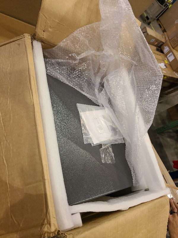 Photo 1 of 1.2 Cubic Feet Fireproof Safe Box, Fireproof Home Safe for Money, Jewelry, Documents and Valuables W/Digital Keypad, Alarm System, Removable Shelf, Home and Office Use Document Box