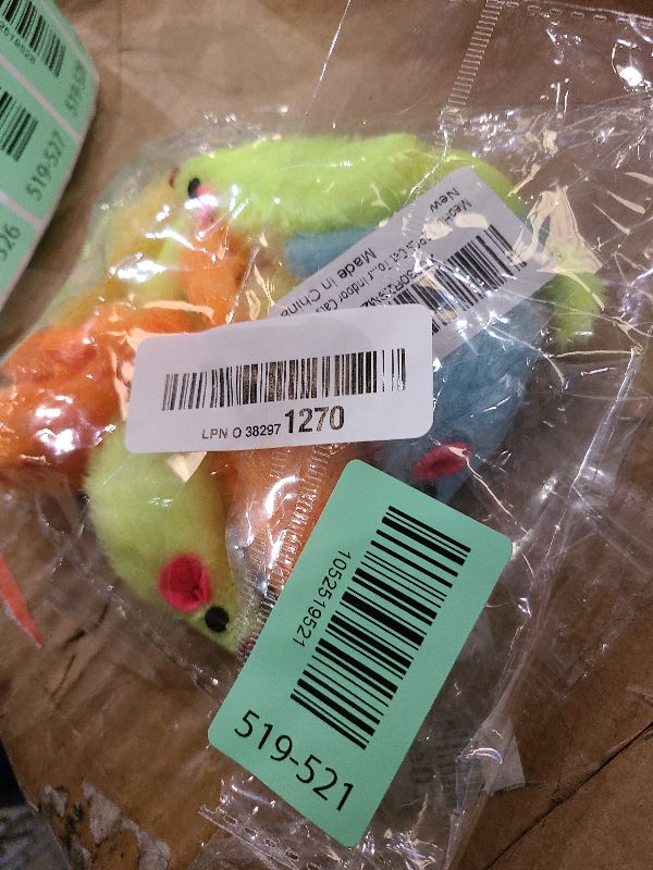 Photo 1 of 12PCS Rattle Cat Mouse Toys also Prefilled Catnip