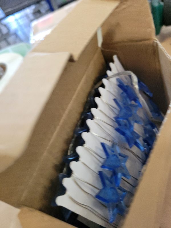 Photo 1 of [Timer] 10FT 30LED Hanukkah Decorations Star of David String Lights, Battery Operated Waterproof Blue Lights Hanukkah Lights Decor Chanukah Decorations for Indoor Outdoor Home Bedroom Hanukkah Gifts