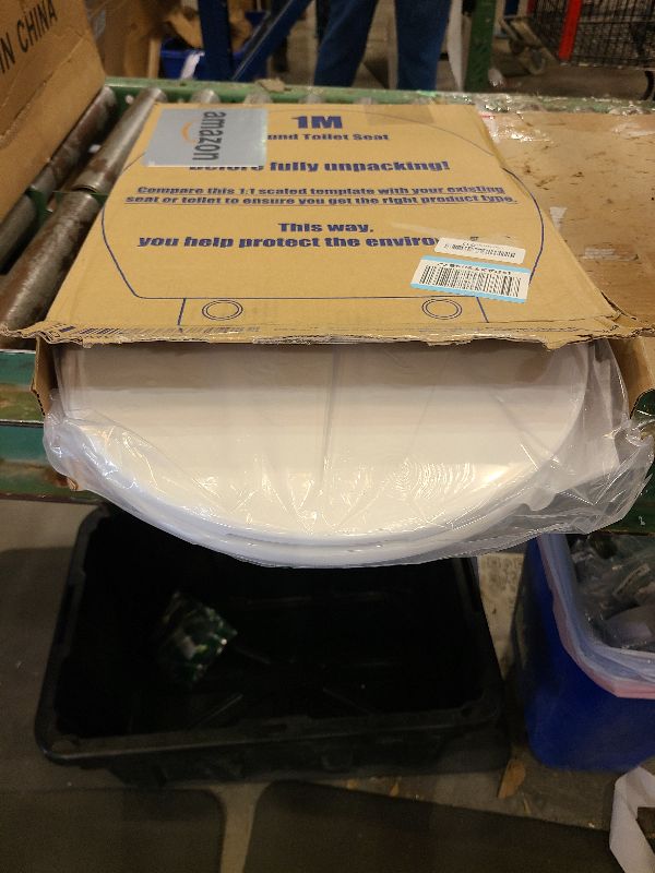 Photo 1 of 1M Family Toilet Seat, Patented Slow Close & Quick Releasing Technology, Anti-Wiggling, Easy to Install and Clean, Standard Round with Adult Seat Only (1 Piece)