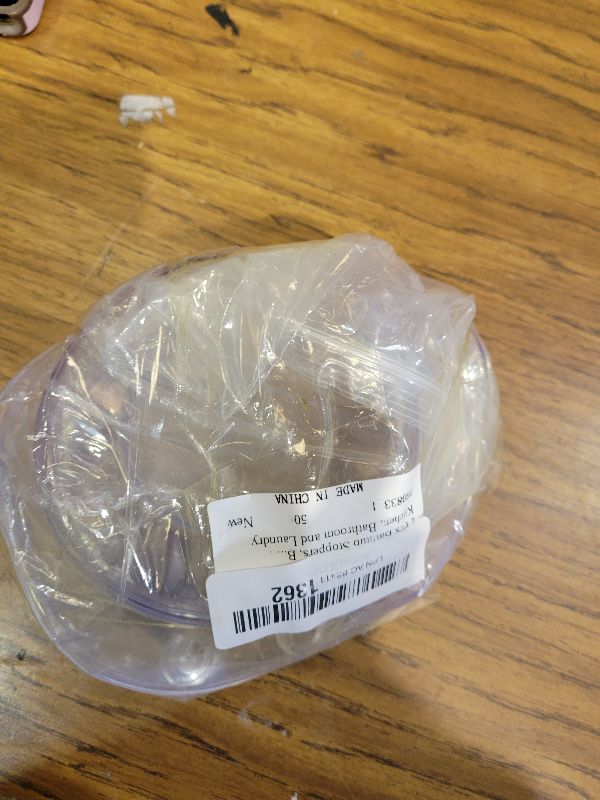 Photo 1 of 2 Pcs Bathtub Stoppers, 6.1 Inch Transparent PVC Bath Stoppers, Bathtub Overflow Drain Cover for Shower, Bath Accessories, Universal Stopper Plug Cove for Kitchen, Bathroom and Laundry