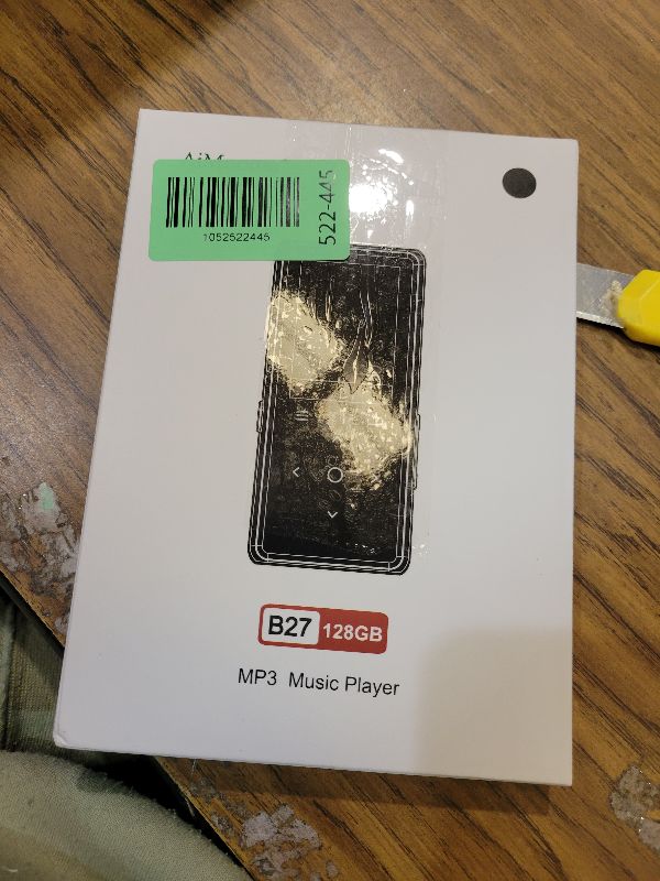 Photo 1 of 128GB MP3 Player with Bluetooth, AiMoonsa Music Player with Built-in HD Speaker, FM Radio, Voice Recorder, HiFi Sound