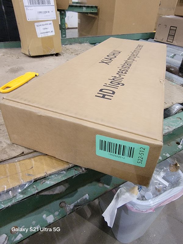 Photo 1 of 100-Inch Portable Projector Screen, XIAOHUI 16:9 Aspect Ratio, Non-Perforated Anti-Light, Easy Install,100% Polyester Professional Projector Screen Pull Down