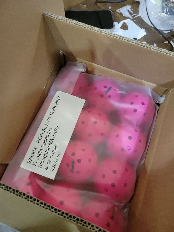 Photo 1 of 12pc pink pickleball set