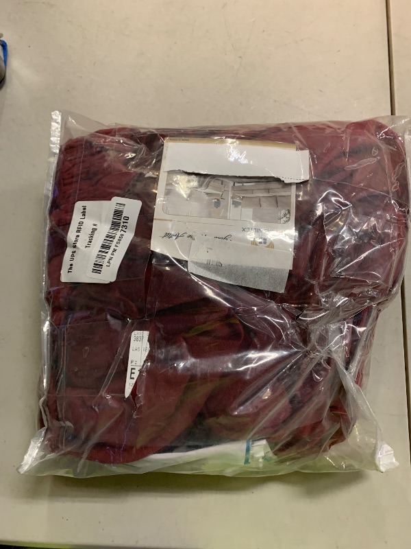 Photo 1 of H.VERSAILTEX Wingback Chair Covers Velvet Plush Wing Chair Slipcover 1 Piece High Stretch Wing Back Chair Slipcovers Sofa Cover Furniture Cover with Elastic Bottom, Burgundy