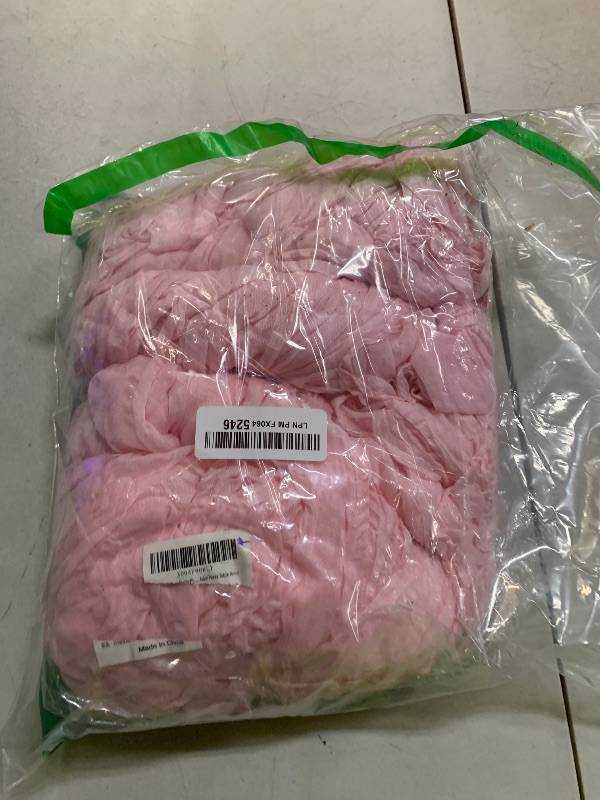 Photo 1 of 12 Pack Dusty Pink Cheesecloth Table Runner 35 x 120 Inch Boho Gauze Rustic Cheese Cloth Table Runner 10 FT Long Fabric Semi Sheer Table Runners for Romantic Wedding Birthday Party Table Decor