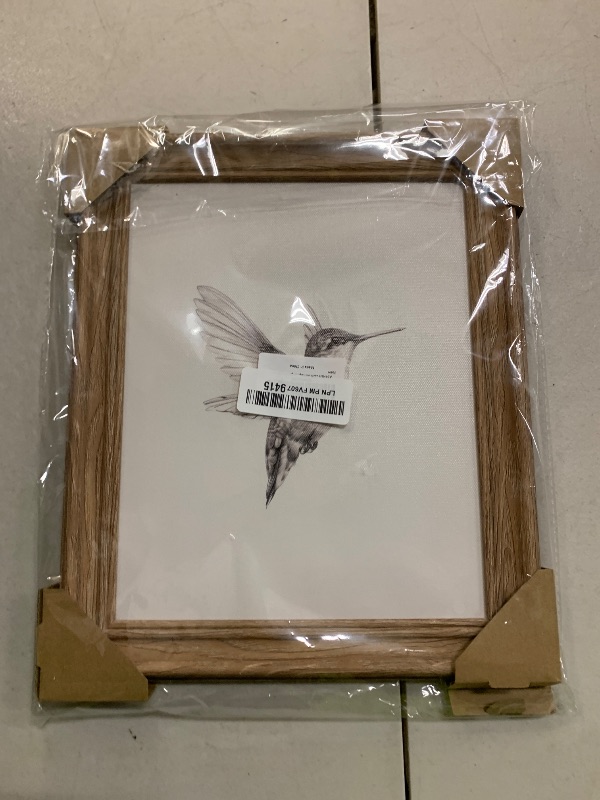 Photo 1 of ASTRDECOR Hummingbird Wall Art Prints 8x10, Bird Sketch Painting Picture with Rustic Wood-Look Frame, Vintage Farmhouse Country Wall Decor for Living Room Bedroom Bathroom Home Decoration