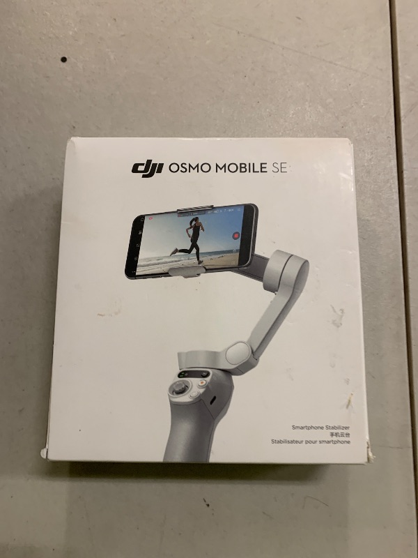 Photo 1 of DJI Osmo Mobile SE, 3-Axis Phone Gimbal for iPhone, Android, Built-in Tripod, Selfie Stick, Gimbal Stabilizer for iphone, Andriod, ActiveTrack 6.0, Vlogging Stabilizer for Youtube, TikTok, Travel