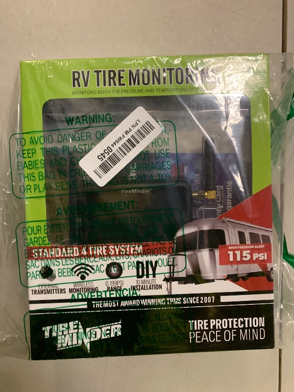 Photo 1 of TireMinder i10 RV TPMS with 4 Transmitters, Black