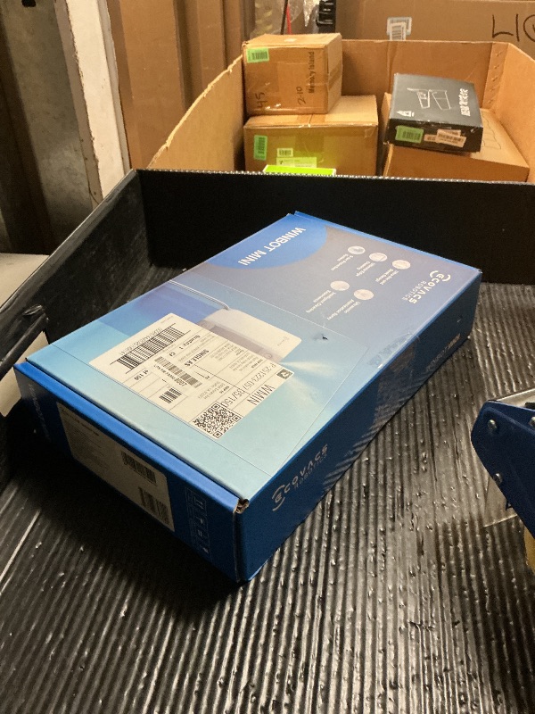 Photo 1 of ECOVACS WINBOT Mini Window Cleaning Robot - Compact Design, Dual Nozzles with Ultrasonic Spray, 9-Stage Protection System, Intelligent Path Planning, 3 Cleaning Modes, Anti-Slipping System