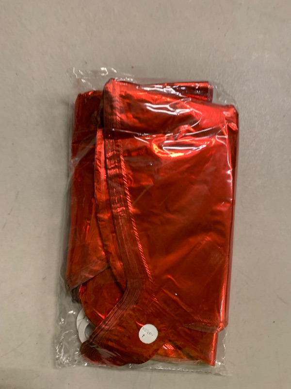 Photo 1 of 18 Inch Red Heart Balloons, 50 Pcs Foil Heart Shaped Balloon Large Foil Valentines Balloons Helium Support for Valentine's Day Wedding Bridal Engagement Party Anniversary Decorations