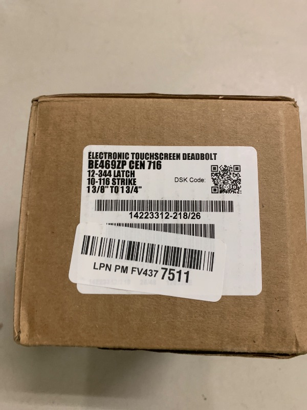 Photo 1 of SCHLAGE BE469ZP CEN 716 SCHLAGE Connect Smart Deadbolt With Alarm Inbuilt Century Trim In Aged Bronze