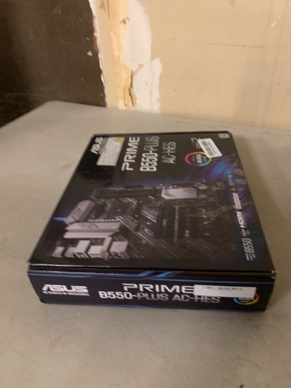 Photo 1 of ASUS Prime B550-PLUS AC-HES AMD AM4 (3rd Gen Ryzen) ATX Motherboard (Dual M.2, PCIe4.0, WIFI5, 1Gb Ethernet, SATA 6 Gbps, USB 3.2 Gen 2 Type-C, Front USB 3.2 Gen 1 Type-C and CEC Tier II Ready)