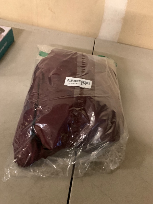 Photo 1 of 10ftx12ft Burgundy Backdrop Curtains for Parties, Wrinkle Free Polyester Burgundy Photo Backdrop Drapes 2 Panels 12 ft Long Back Drop Cloth for Wedding Birthday Photography Background Party