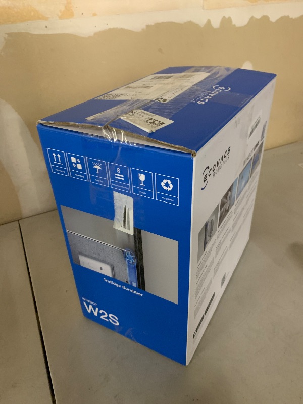 Photo 1 of ECOVACS WINBOT W2S Window Cleaning Robot, Intelligent Edge-to-Edge Cleaning with TruEdge Scrubbers, 3 Water Nozzles, 10-Level Safety System, Win-SLAM 4.0 Route Planning, Even Climbing System