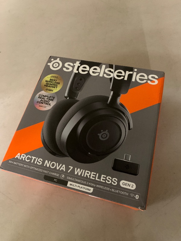 Photo 1 of SteelSeries Arctis Nova 7P Wireless Gen 2 Gaming Headset - Real-Time App Control, 50+ HR Play, Neodymium Magnetic Drivers, Mix 2.4GHz/Bluetooth, PS5, PS4, PC, Switch 1/2, Mobile - Black
