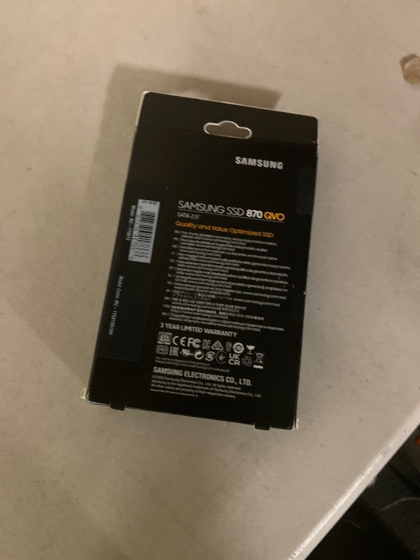 Photo 1 of SAMSUNG 870 QVO SATA III SSD 8TB 2.5" Internal Solid State Drive, Upgrade Desktop PC or Laptop Memory and Storage for IT Pros, Creators, Everyday Users, MZ-77Q8T0B