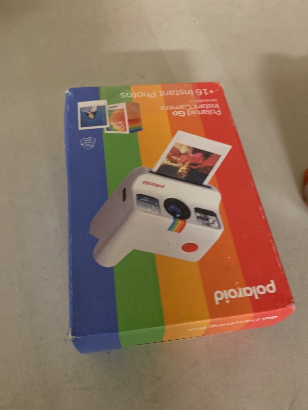 Photo 1 of Polaroid Go Generation 2 - Mini Instant Camera + Film Bundle (16 Photos Included) - White (6282)