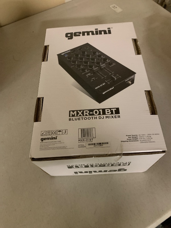 Photo 1 of Gemini 2-Channel Professional DJ Mixer with Wireless Bluetooth