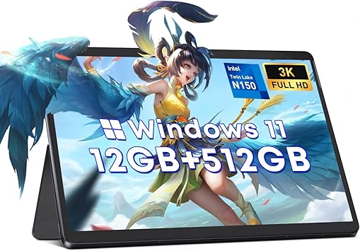 Photo 1 of CHUWI Hi10 Max Windows 11 Tablet 12.96", 512GB SSD 12GB LPDDR5, Intel N150, IPS FHD 3K Touchscreen Tablets, WiFi 6, BT 5.2, 8MP AF Camera, HDMI, USB 3.2, Type-C, with Case
