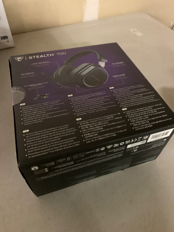 Photo 1 of Turtle Beach Stealth 700 Gen 3 Wireless Multiplatform Amplified Gaming Headset for PC, PS5, PS4, Mobile – 24-bit Audio, 60mm Drivers, High-Bandwidth Microphone, Bluetooth, 80-Hr Battery – Black