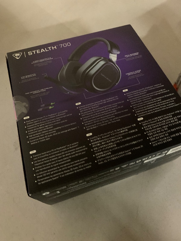 Photo 1 of Turtle Beach Stealth 700 Gen 3 Wireless Multiplatform Amplified Gaming Headset for PC, PS5, PS4, Mobile – 24-bit Audio, 60mm Drivers, High-Bandwidth Microphone, Bluetooth, 80-Hr Battery – Black