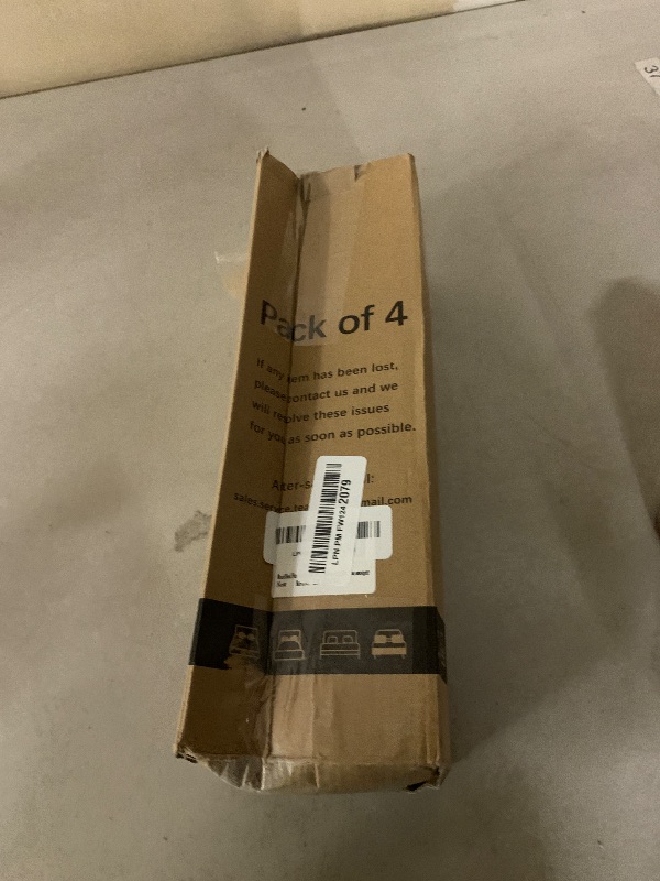 Photo 1 of Wood Bed Furniture Risers Blocks - 3 inch Set of 4 Bed Risers, Heavy Duty Solid Wood Round Risers, Sofa Riser with Non-Slip Pad, Create Storage Space and Easy Cleaning for The Sweeper