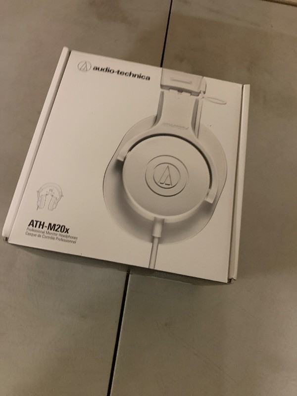 Photo 1 of Audio-Technica ATH-M20x Professional Studio Monitor Headphones, White