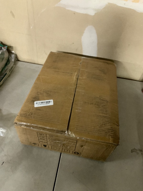 Photo 1 of JARHETUN TV Stand with Fabric Drawer, Entertainment Center for 50 55 Inch TV, Industrial TV Console Table with Open Storage Shelves for Living Room, Bedroom, Rustic Brown