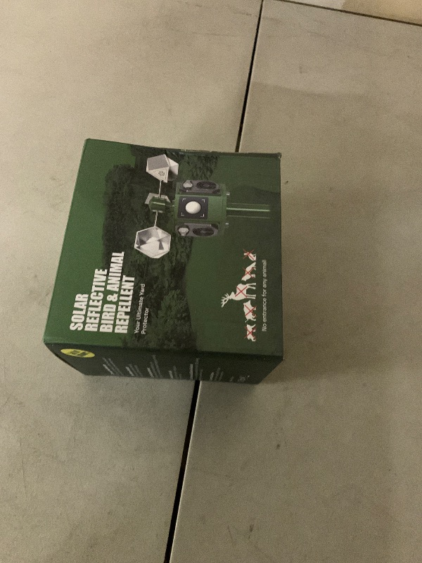 Photo 1 of 2026 Upgraded Solar Ultrasonic Bird Repellent Devices Outdoor Woodpecker Deterrent for House with Motion Activated & Reflective Spinning Deterrent IP65 Waterproof Pigeon Repellent for Garden Farm