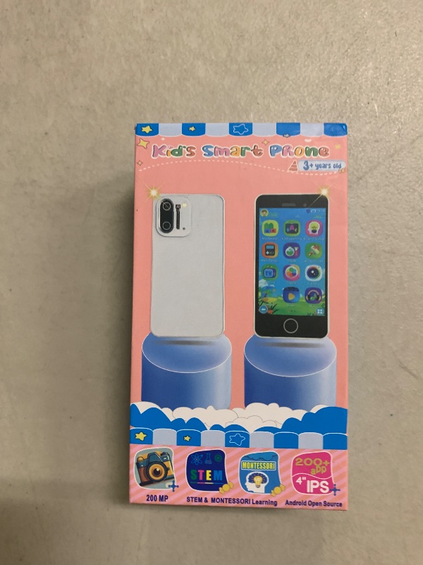 Photo 1 of 3.97" Touchscreen Kids Toys Smart Phone, Kids Phone with Games & Dual Camera, Toddler Toys Phone, Boys and Girls Learning Toy Phone for 3-9 Years Old (Purple)