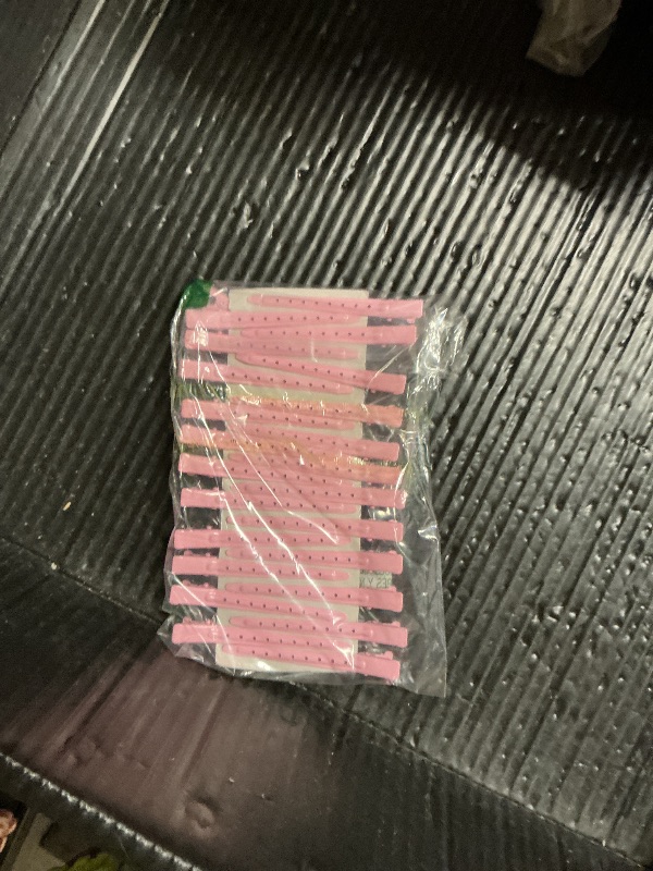 Photo 1 of 24 Packs Duck Bill Clips, Bantoye 3.35 Inches Rustproof Metal Alligator Curl Clips with Holes for Hair Styling, Hair Coloring, Pink