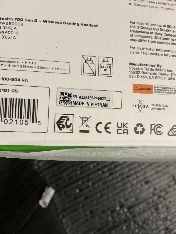 Photo 1 of Turtle Beach Stealth 700 Gen 3 Wireless Multiplatform Amplified Gaming Headset for Xbox Series X|S, Xbox One, PC, PS5, Mobile – 60mm Drivers, AI Noise-Cancelling Mic, Bluetooth, 80-Hr Battery – Black