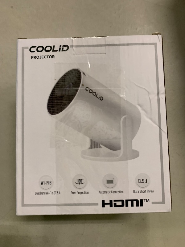 Photo 1 of [Built-in Apps & 2026 Upgraded] Mini Projector Support 4K 1080P Auto Keystone 180° Rotatable with WiFi 6 and Bluetooth 5.4, Projector Portable Compatibile with HDMI/TV Stick/Memory Stick/Laptop-Black