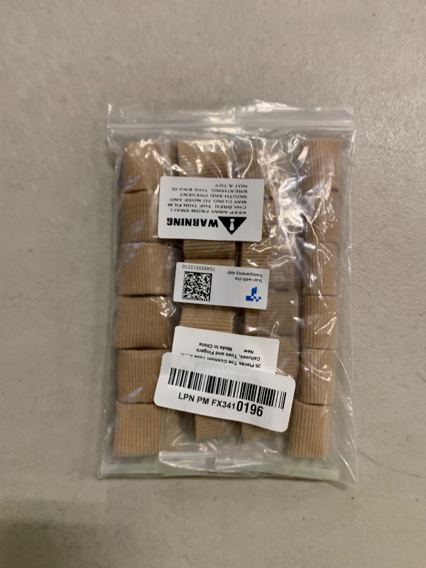 Photo 1 of 26 Pieces Toe Cushion Tube 0.98 Inches Toe Tubes Sleeves 3 Different Size Soft Gel Corn Pad Protectors for Cushions Corns,Blisters, Calluses, Toes and Fingers.