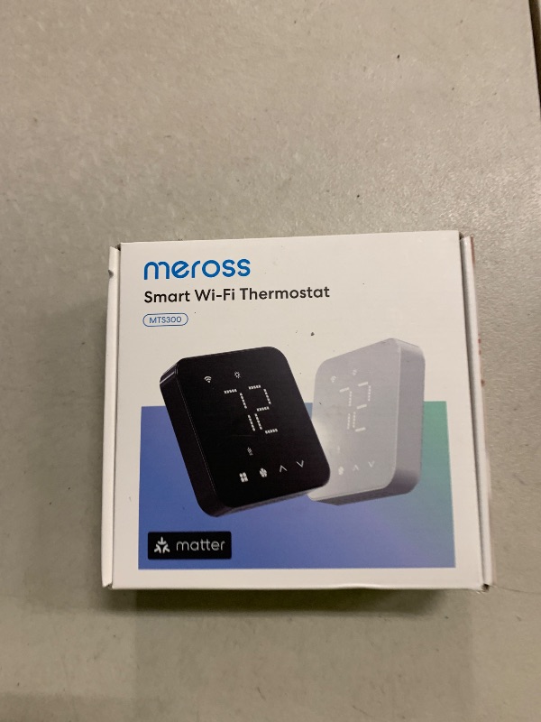 Photo 1 of meross Smart Thermostat for Home, WiFi Thermostat Works with Matter, Alexa, Apple Home, Google Assistant, App & Voice Control, 7x24h Scheduling, Energy Saving, C-Wire Required