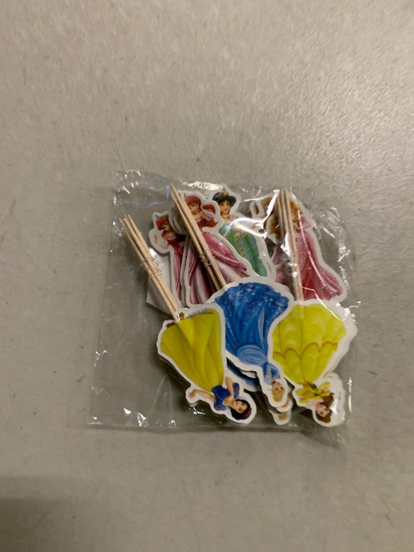 Photo 1 of 24x Fairy Dream Queens Cupcake Toppers – Strong Picks Happy Birthday Décor, Cupcake Decorations for Kids Birthdays