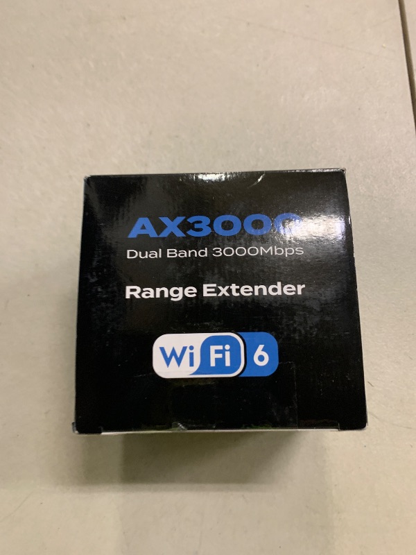 Photo 1 of 2026 AX3000 WiFi 6 Range Extender, WiFi Extender Signal Booster with Gigabit Ethernet Port, Dual Band (2.4G&5.8G) WiFi Repeater Cover to 13888sp.ft, Faster Speed and Wider Cover, Quick Setup (White)