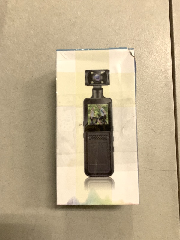 Photo 1 of 4K WiFi Action Camera with 180° Rotating Lens and LED Light, 40MP Ultra HD, 135° Wide Angle, APP Control Water Proof Handheld Camera for Outdoor Sports, 1000mAh Long Battery