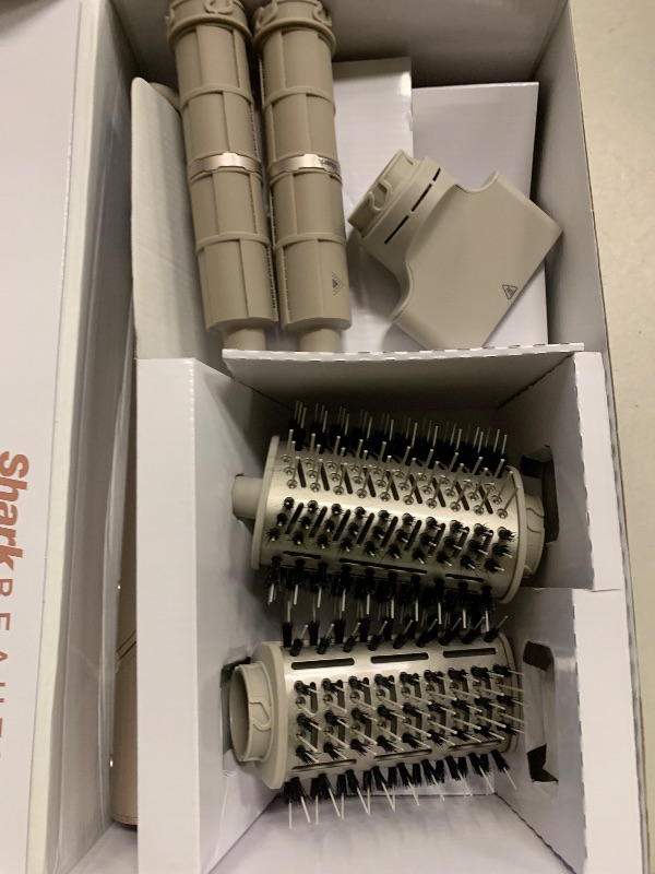 Photo 1 of Shark FlexStyle Air Styling & Drying System, Powerful Hair Dryer Brush & Multi-Styler with Auto-Wrap Curlers, Paddle Brush, Oval Brush, Concentrator Attachment, Stone, HD430