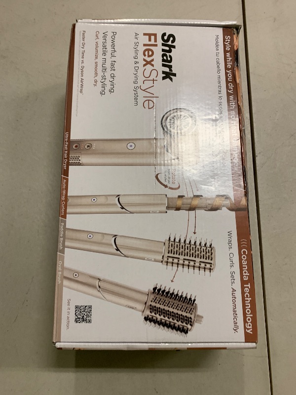 Photo 1 of Shark FlexStyle Air Styling & Drying System, Powerful Hair Dryer Brush & Multi-Styler with Auto-Wrap Curlers, Paddle Brush, Oval Brush, Concentrator Attachment, Stone, HD430