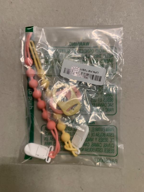 Photo 1 of 4-Pack Silicone Pacifier Clip with Adapter Ring Fits MAM Dummy, Soft Flexible Binky Holder for Button-Style Maam Dummies, Anti-Loss Paci Clips for Baby Girls, Xmas Gifts Baby Shower Essentials