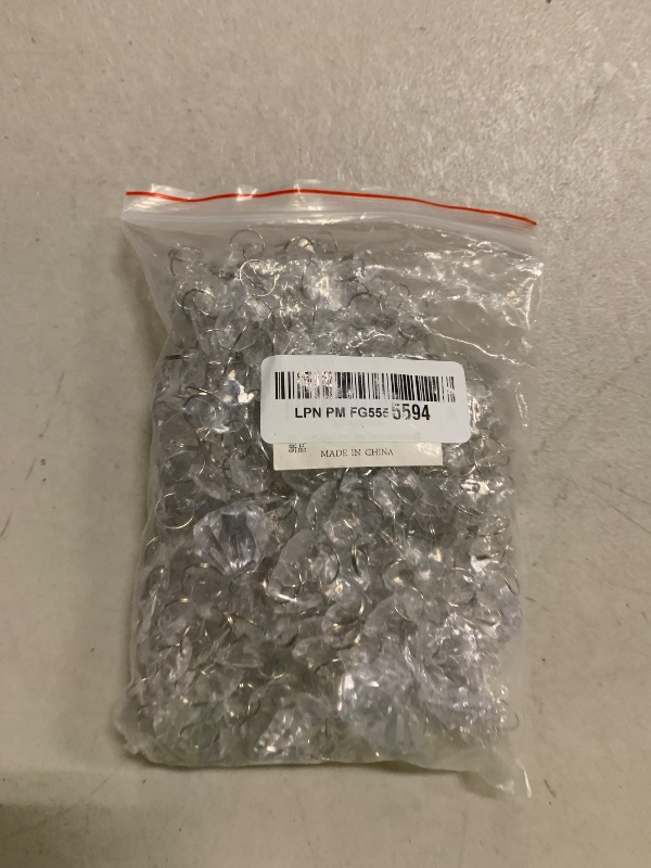 Photo 1 of 10 PCS Crystal Garland Strands, 33ft Hanging Crystal Strings for Window Curtains Doorway Decorations, Acrylic Clear Diamond Crystal Ornaments for Christmas Tree, Wedding Party Home Chandelier Decor