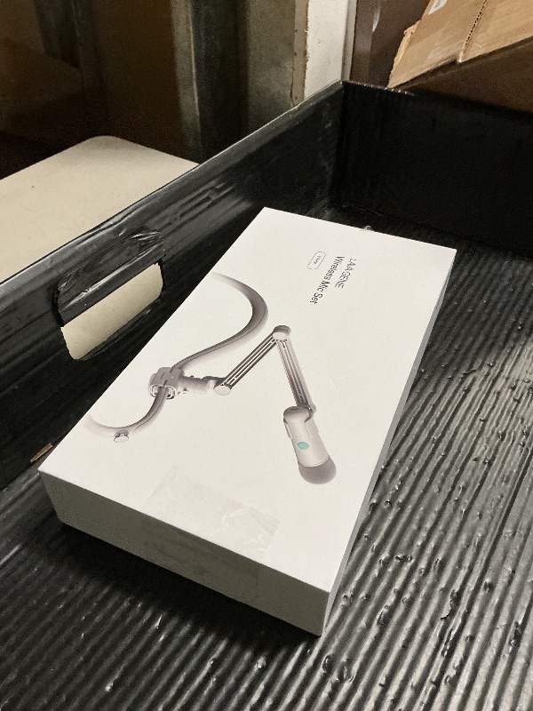 Photo 1 of LAVA GENIE Wireless Microphone Set, Cardioid Mic for Karaoke, Compatible with LAVA GENIE Stringless Smart Guitar, Adjustable Stand&Suction Mount Included (White)