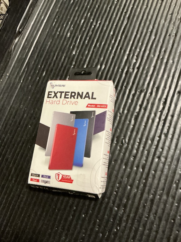 Photo 1 of 1TB External Portable Hard Drive USB 3.0 Ulta Slim HDD- 2.5 inch Storage & Backup Hard Disk Compatible with MAC, PC, Desktop, PS4, PS5 - Silver