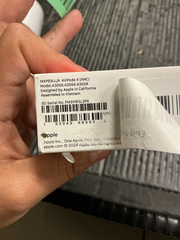 Photo 1 of Apple AirPods 4 Wireless Earbuds, Bluetooth Headphones, with Active Noise Cancellation, Adaptive, Transparency Mode, Personalized Spatial Audio, USB-C Charging Case, Wireless Charging, H2 Chip