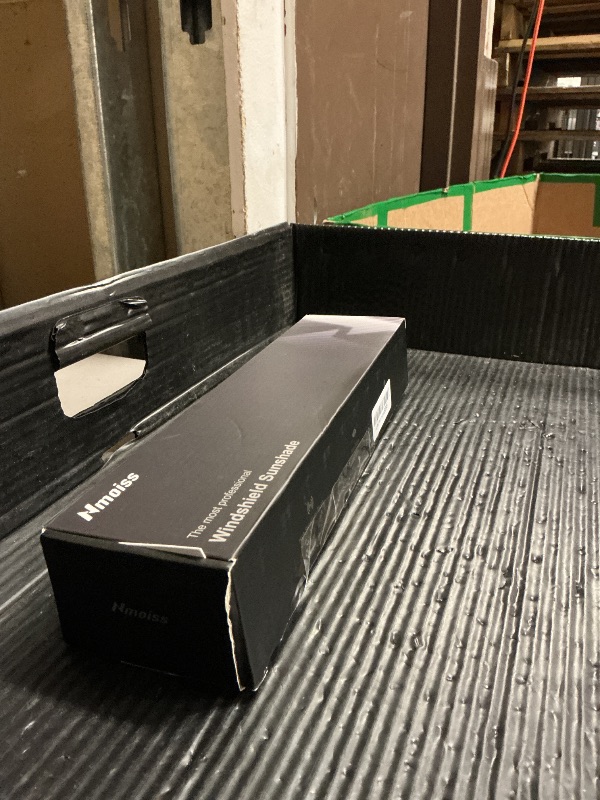 Photo 1 of [Upgraded] Nmoiss Windshield Sun Shade Umbrella - [Vinyl Coating Heat Shield] Protect Car from Sun Rays & Heat Damage Keep Cool and Protect Interior, Spring Structure Edge Medium 56" L x 31" W