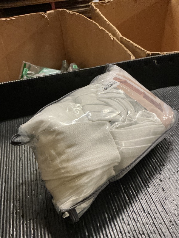 Photo 1 of 120 Inch Curtains High Ceiling Tall Curtains 2 Panels Set for Living Room Pinch Pleated with Hooks Rings Back Tab Bohemian Semi Sheer Drapes Cottage Long Large Window Drapes 120 Length Beige White