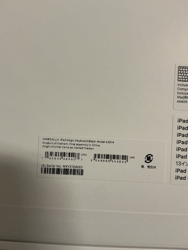 Photo 1 of Apple iPad Magic Keyboard Case for iPad Pro 13-inch (M4 and M5), Great Typing Experience, Built-in Trackpad, Function Row, US English - Black