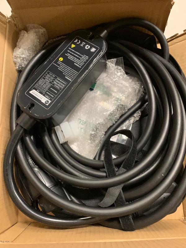 Photo 1 of TLE LEVEL Level 2 EV Charger - Portable 40 Amp 9.6kW EV Charger, NEMA 14-50 Plug Electric Vehicle Charging Stations for J1772 Electric Cars, 25' Cable Smart 240V EV Chargers for Home